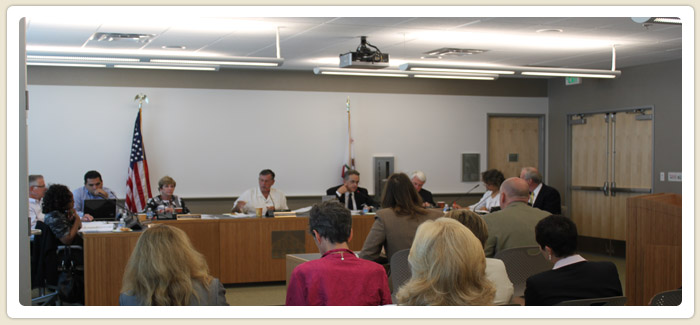 <span>Board of Commissioners</span><br>The seven-member Board of Commissioners advises the San Diego Housing Commission on policy, administrative and budget issues.