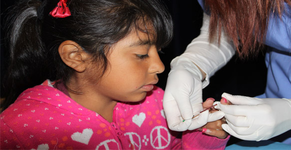 <span>"Home Safe Home" Program Protects Families</span><br>119 students at King Chavez Charter Primary School in Grant Hill were tested for elevated blood lead levels, as part of the Housing Commission's "Home Safe Home" program to protect low-income families in the City of San Diego from lead-based paint and other home health hazards. 04.14.11 