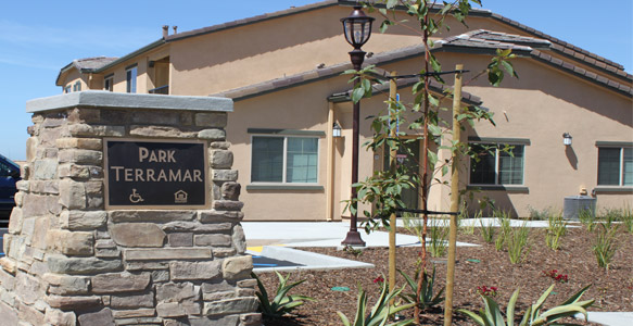 <span> Park Terramar Apts – Grand Opening</span><br>SDHC partnered with Chelsea Investment Corporation to build Park Terramar, a 21-unit affordable apartment complex located in Torrey Highlands. It provides rental housing for low- and very low-income families in one of the region’s newest master-planned communities.Watch Video. 04.02.12 