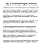 SD County Grand Jury – SDHC Achievement Academy Report SDHC 2018 SPGlobalRating